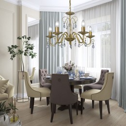 Люстра Петрасвет S1195-5, 5хЕ14 макс, 60Вт