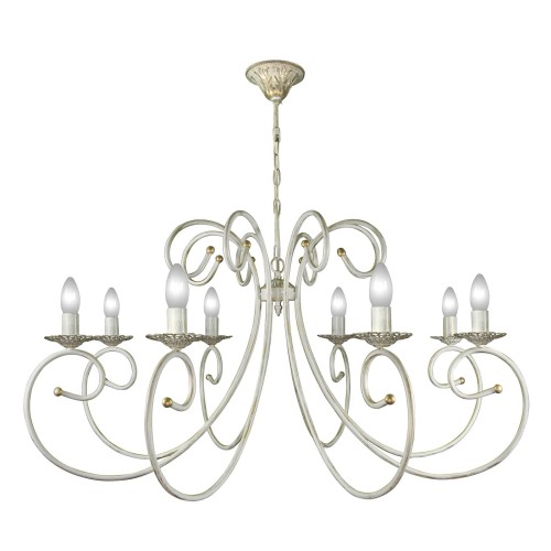 Люстра большая подвесная 8 ламп белая S3035-8