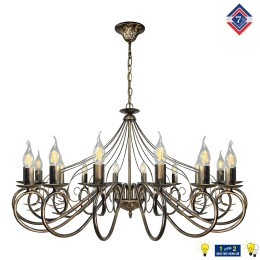 Люстра Петрасвет S1236-16, 16хЕ14 макс, 60Вт