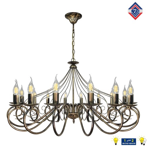 Люстра подвесная большая S1236-16