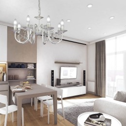 Люстра Петрасвет S1170-8, 8хЕ14 макс, 60Вт