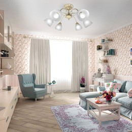 Люстра Петрасвет S2428-6, 6хЕ27 макс, 60Вт