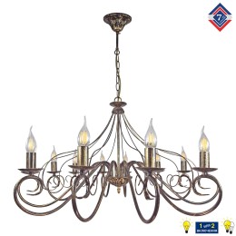 Люстра Петрасвет S1236-12, 12хЕ14 макс, 60Вт