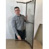 Козырёк над входной дверью металлический S4025 Черный