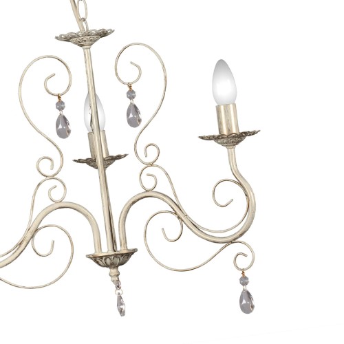 Люстра с хрустальными подвесками подвесная 3 лампы S1021-3