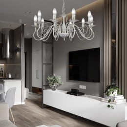 Люстра Петрасвет S1164-10, 10хЕ14 макс, 60Вт