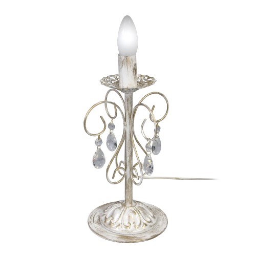 Настольная лампа интерьерная с хрустальем S5084-1