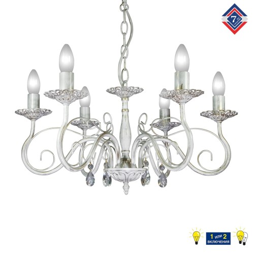 Люстра с хрусталем подвесная 6 ламп S1164-6