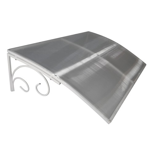 Козырёк над входной дверью металлический S4002 Белый