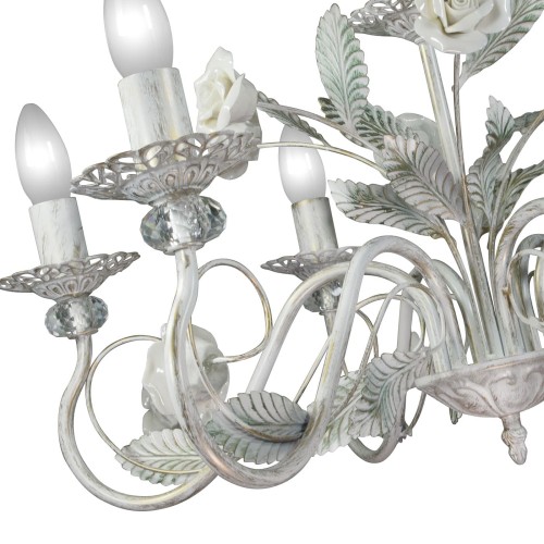 Люстра большая подвесная с цветами интерьерная S1220-6