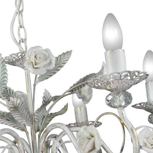 Люстра большая подвесная с цветами интерьерная S1220-6