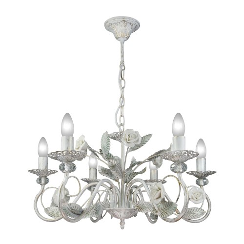 Люстра большая подвесная с цветами интерьерная S1220-6