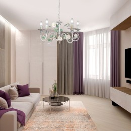 Люстра Петрасвет S1230-5, 5хЕ14 макс, 60Вт