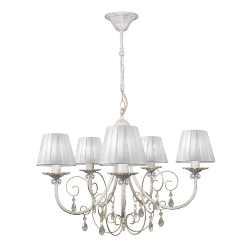 Люстра подвесная 5 ламп с абажурами S1126-5