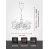 Люстра с хрусталем подвесная 6 ламп S1095-6